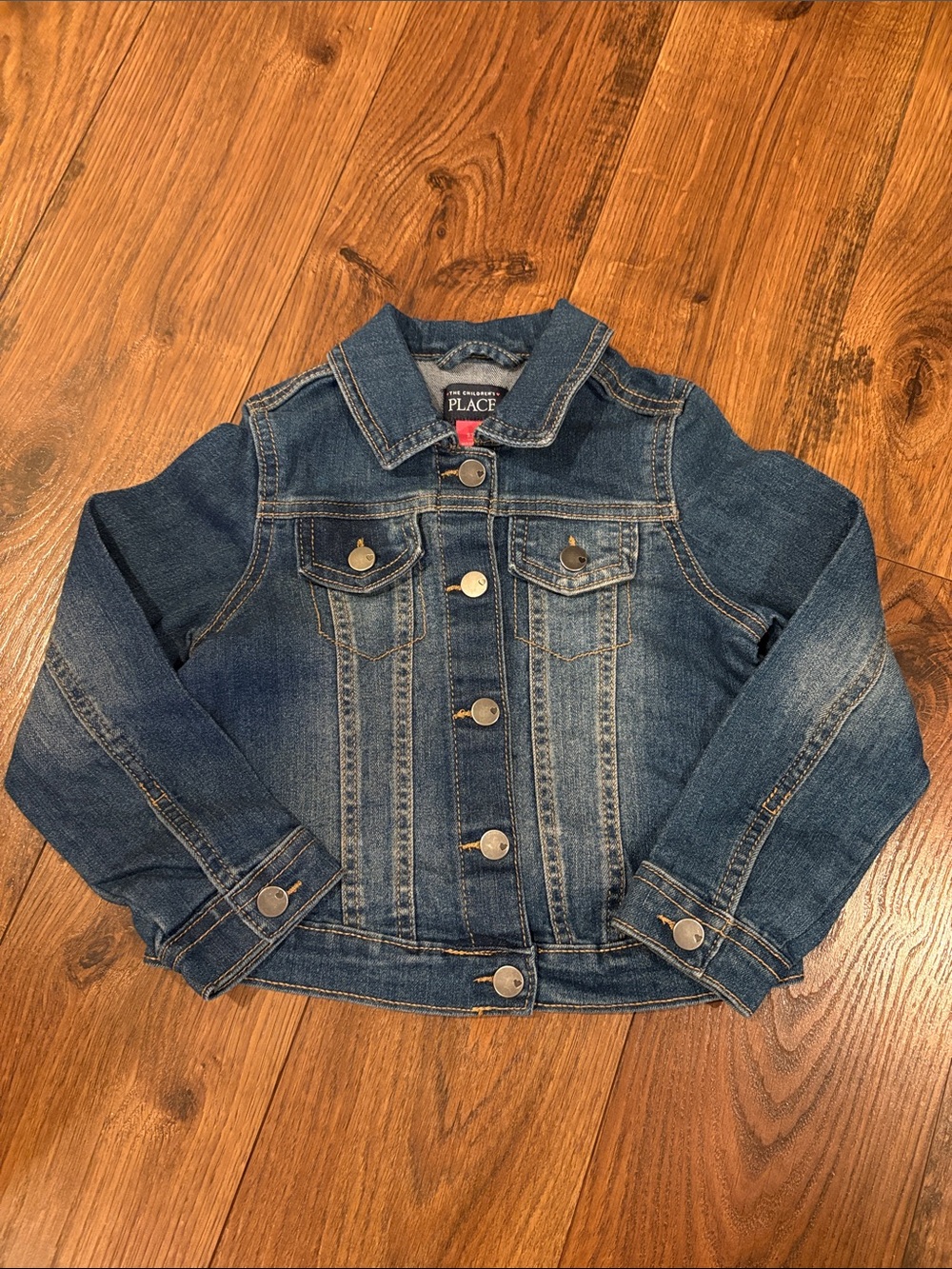 The Children's Place Blue Denim Button-Up Jacket